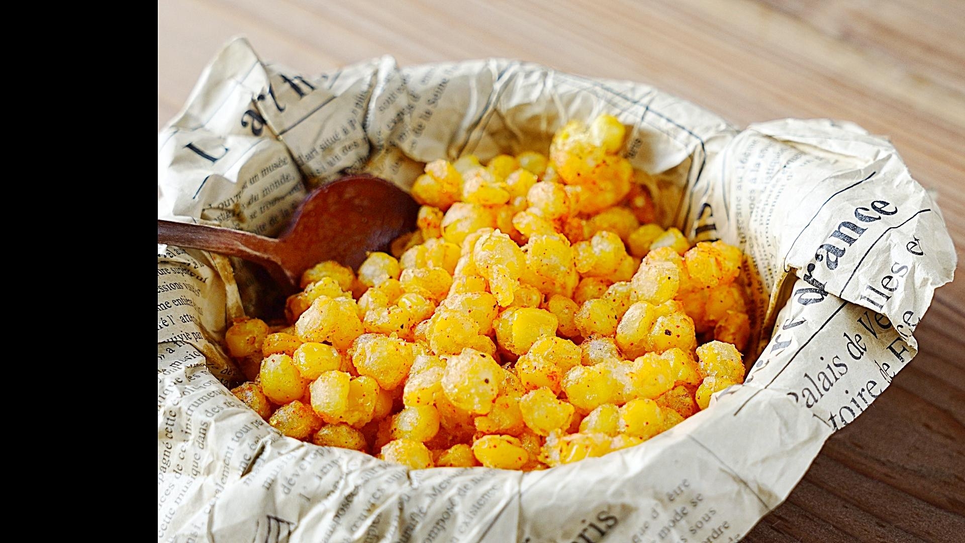 電子レンジで作るとうもろこし