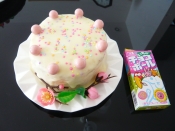 ひな祭りに 超簡単ホワイトチョコガナッシュケーキ レシピ 作り方 By すてら 楽天レシピ