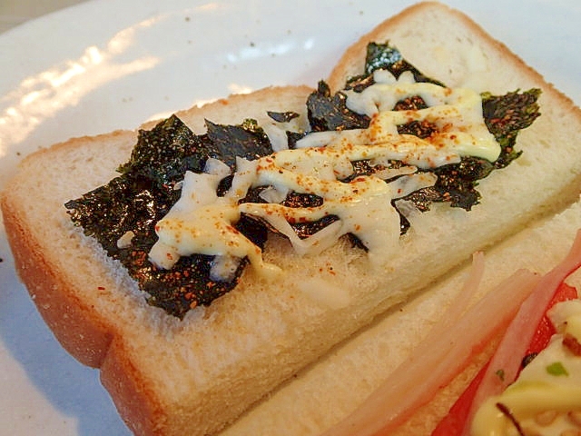七味/マヨで　味付海苔とチーズのトースト