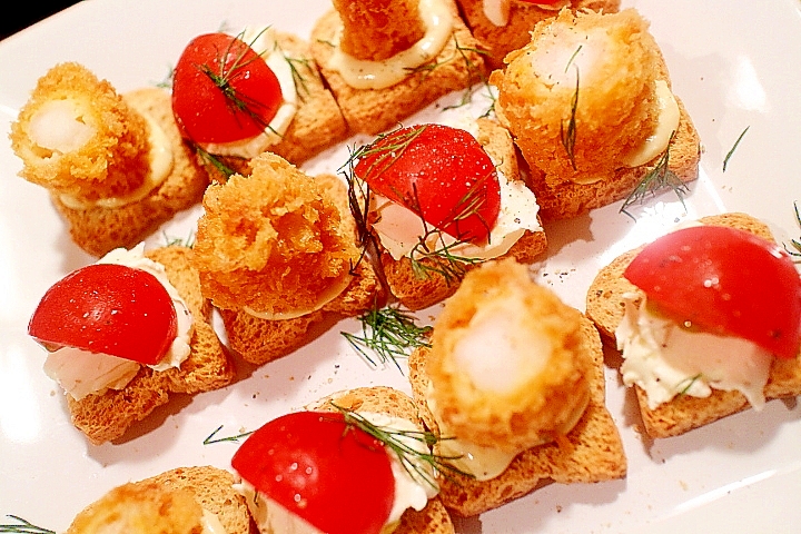 超簡単 エビフライ1本が皆でつまめる前菜に変身 レシピ 作り方 By Seika A 楽天レシピ