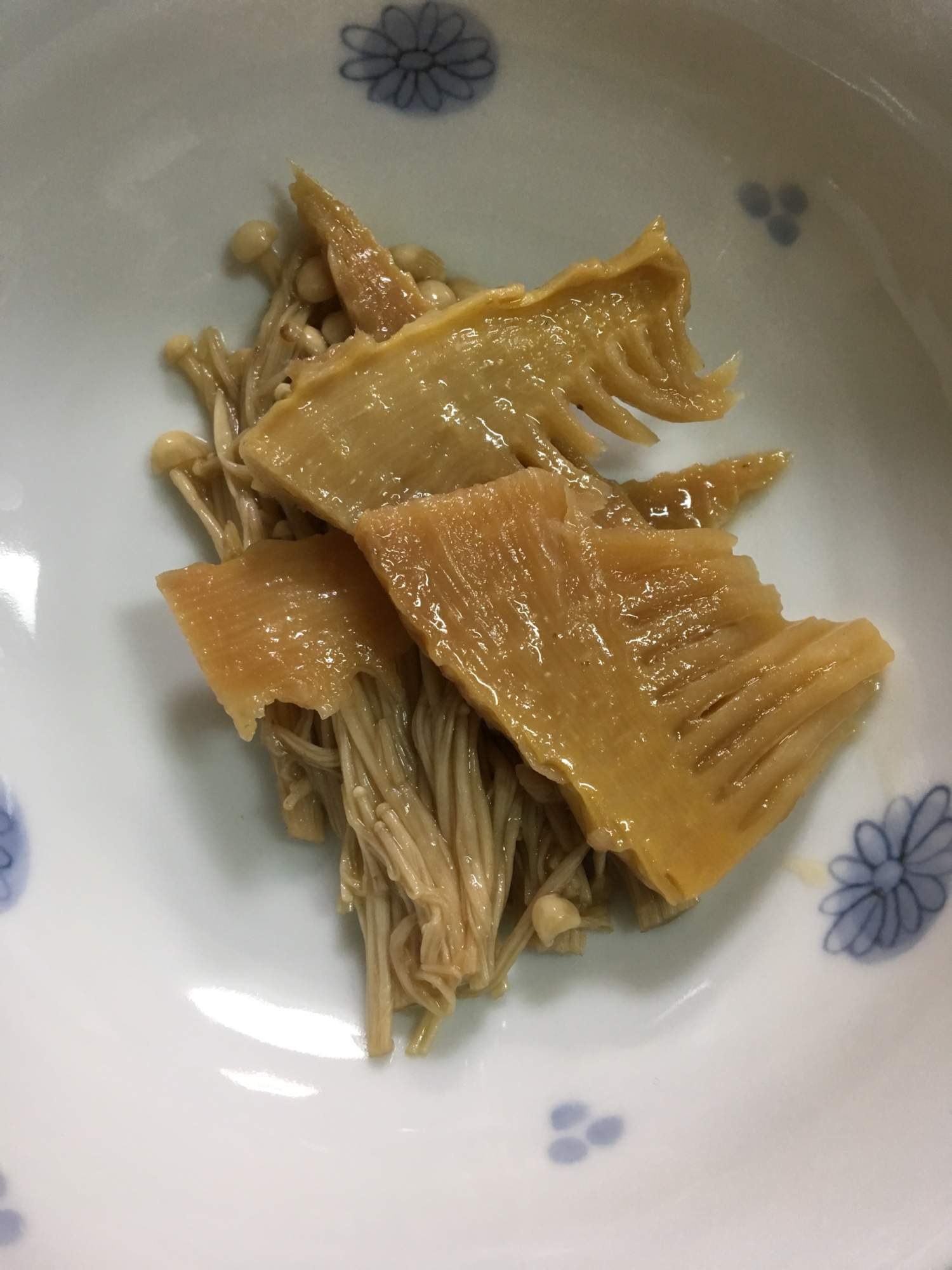 タケノコとエノキの煮物(^○^)