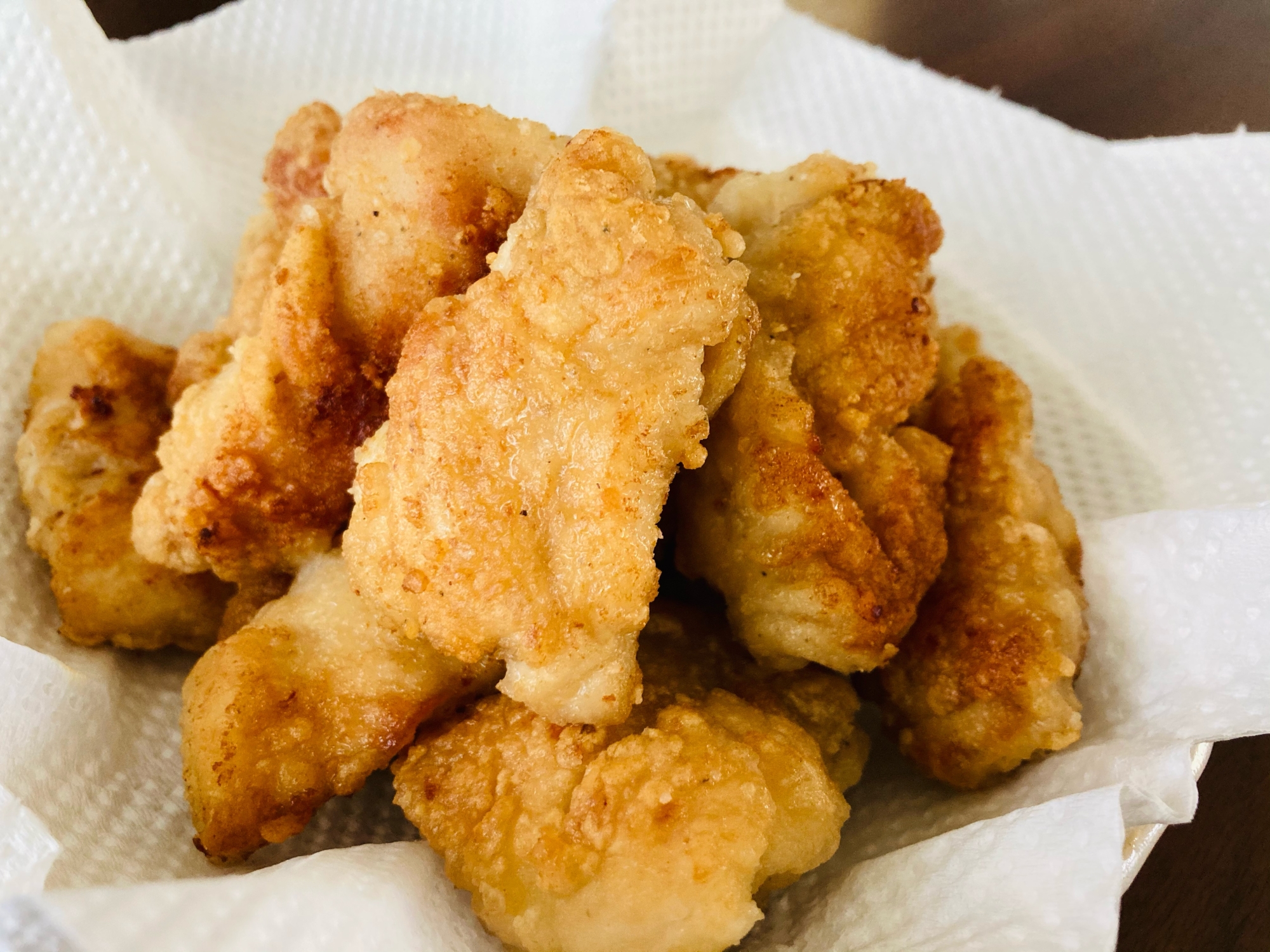 鶏胸肉のザクザク竜田揚げ