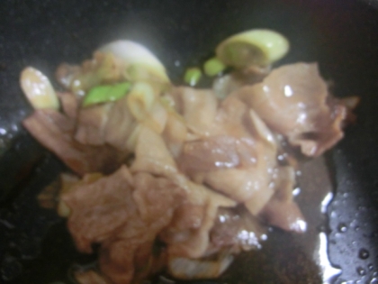 豚肉のねぎ炒め