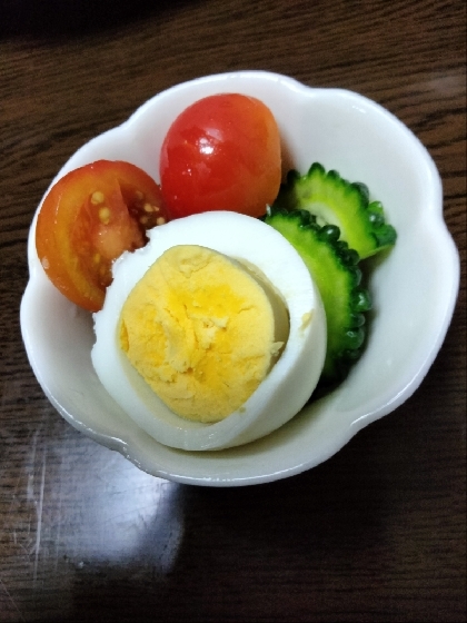 朝食☆ゆで卵サラダ