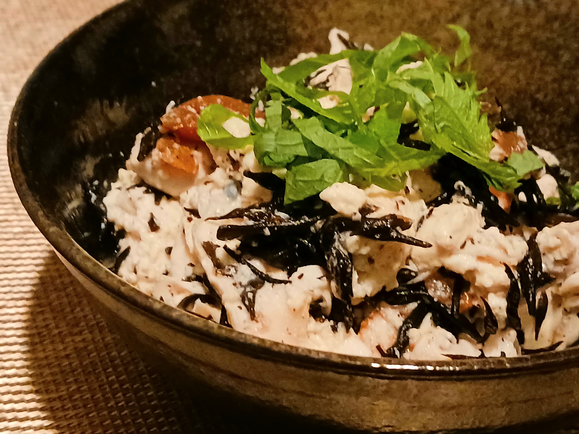 ひじきと豆腐の梅サラダ