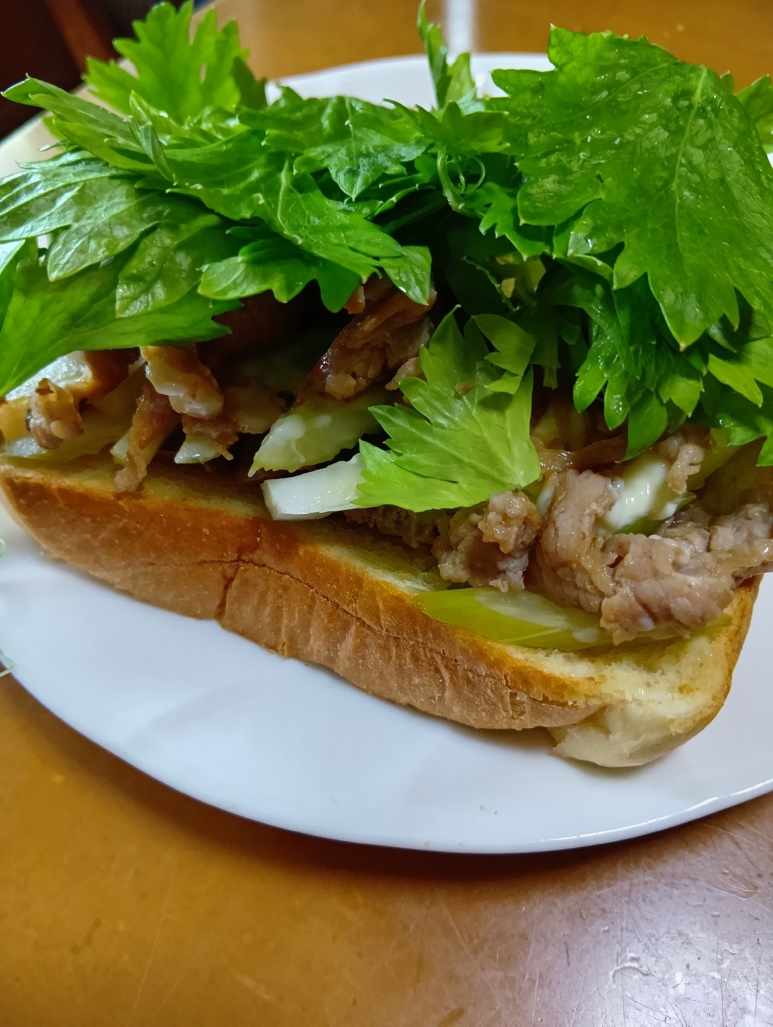 あり合わせの材料で！バインミー風サンドイッチ