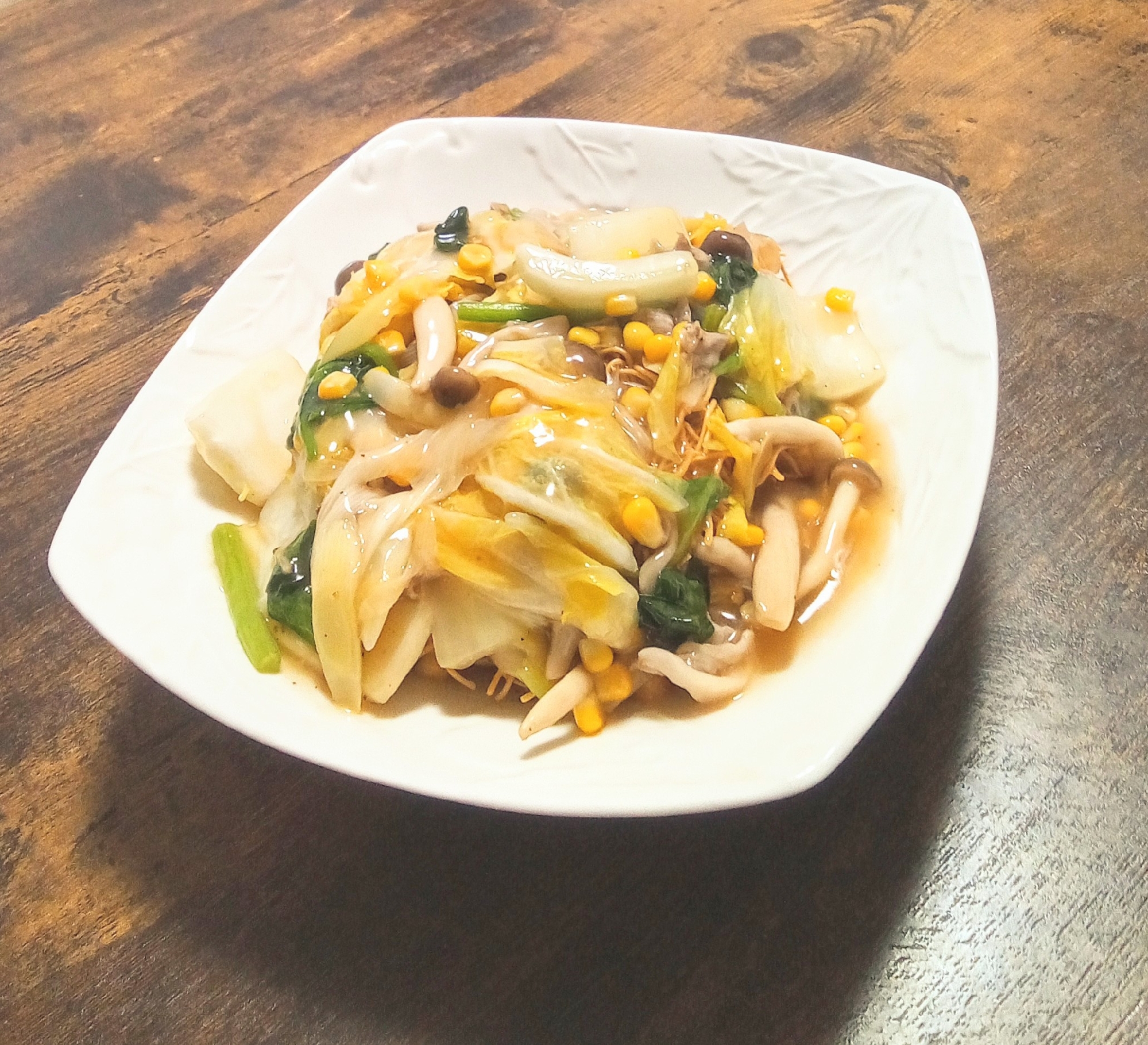 スイートコーン入り皿うどん