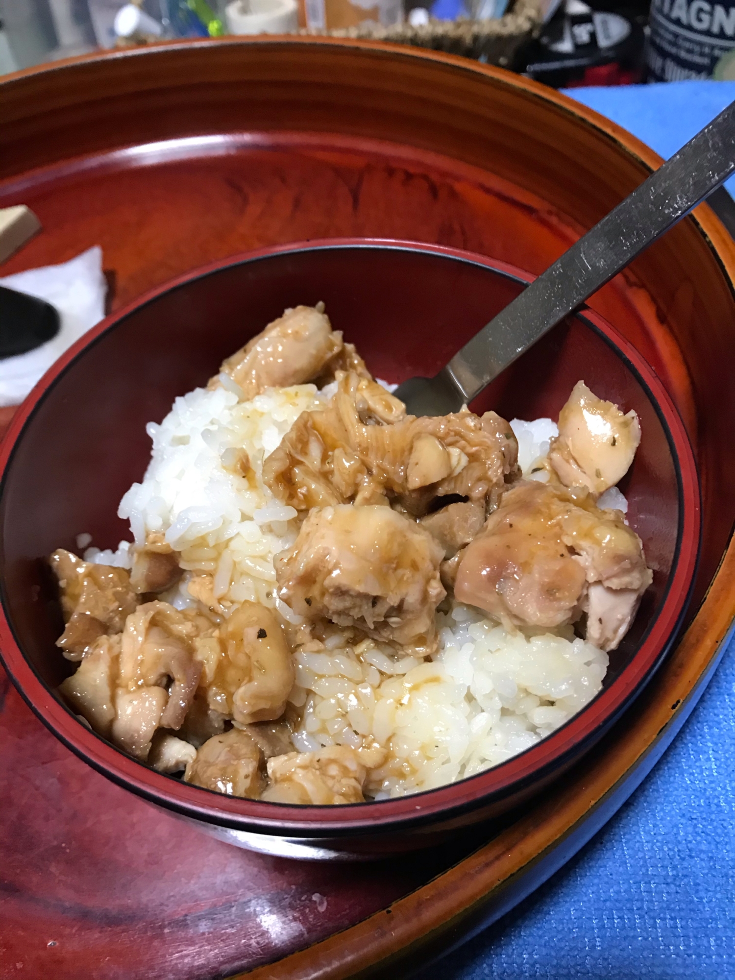 鳥モモ肉ソテー丼