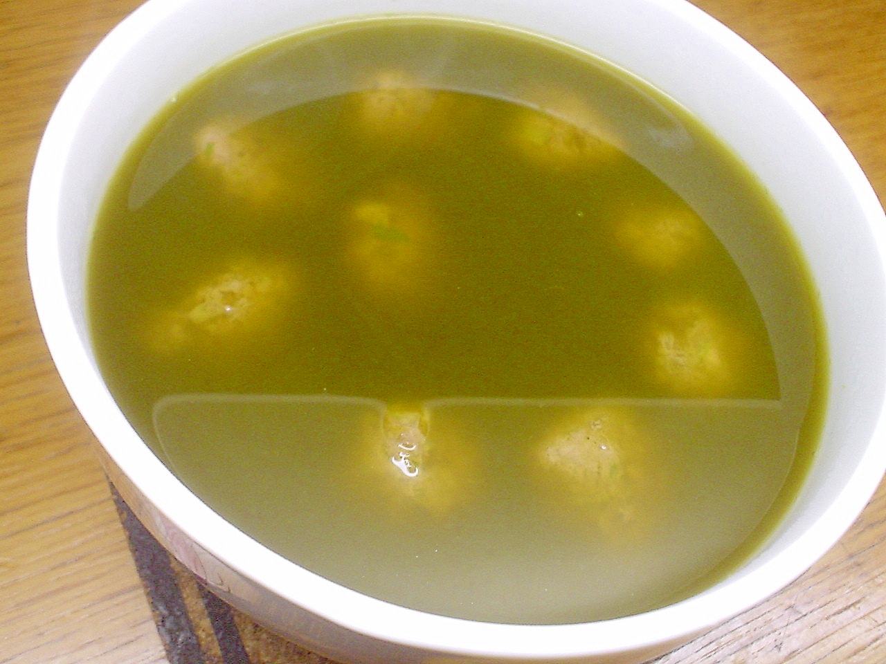 カツオの青汁スープ