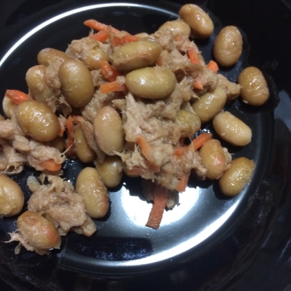 ツナと大豆って合うんですねー！

味がぎゅっと凝縮されていて美味しかったですー！