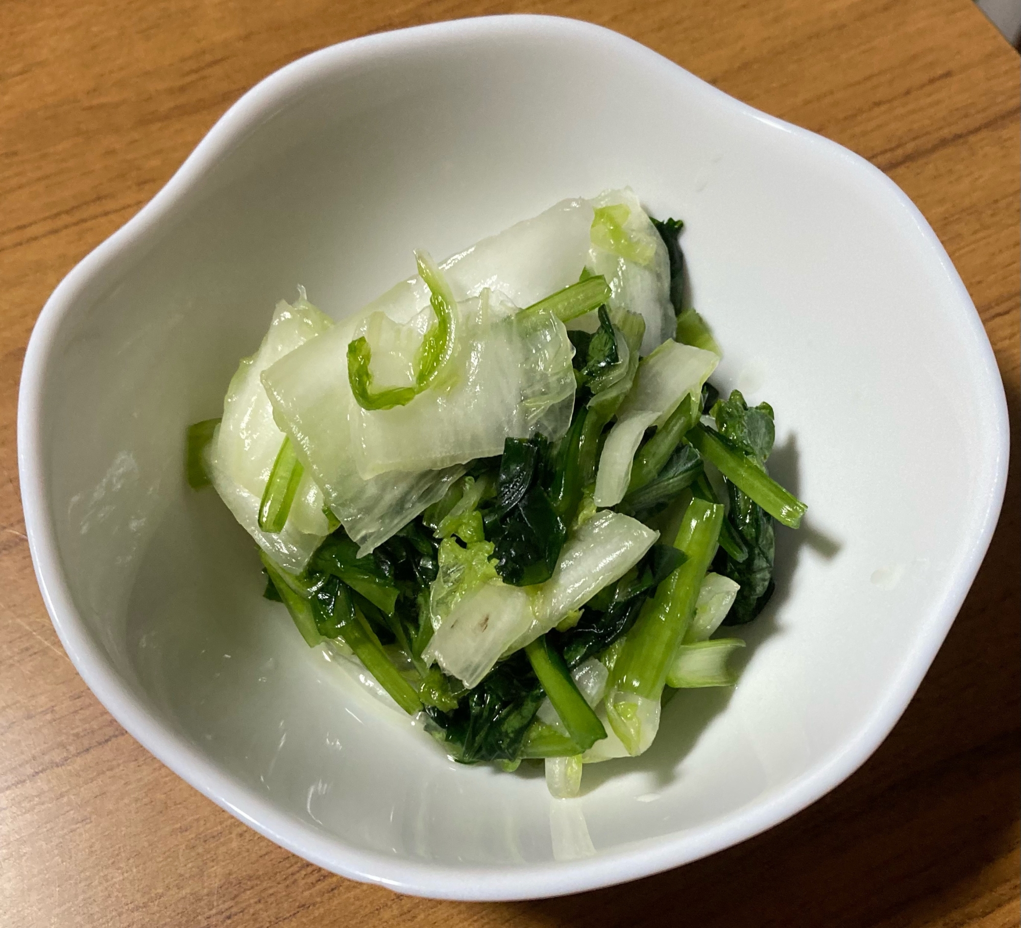 白菜と小松菜の浅漬け