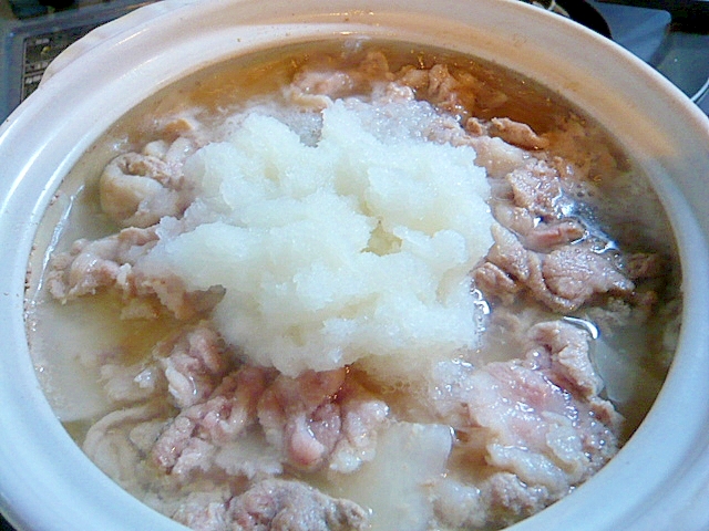 大根と豚肉で!みぞれ鍋