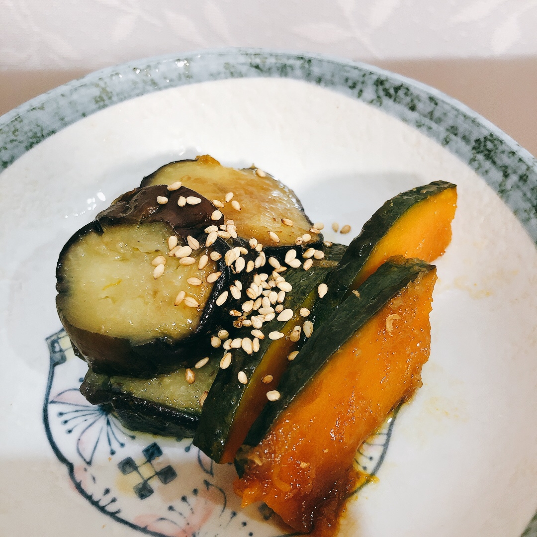 なすとかぼちゃの焼き浸し