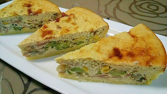 嬉しいおから入り 野菜タップリ♪ キッシュ レシピ・作り方 by