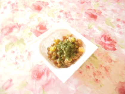 |*･ω･)ﾉ こんばんわぁ☆
青海苔多めで❤
↑
夜ご飯に食べたので心置きなく青海苔増量ｗ笑❤風味よくまろやかな味わいの納豆美味しかったよ～❤＾＾❤うまごっち