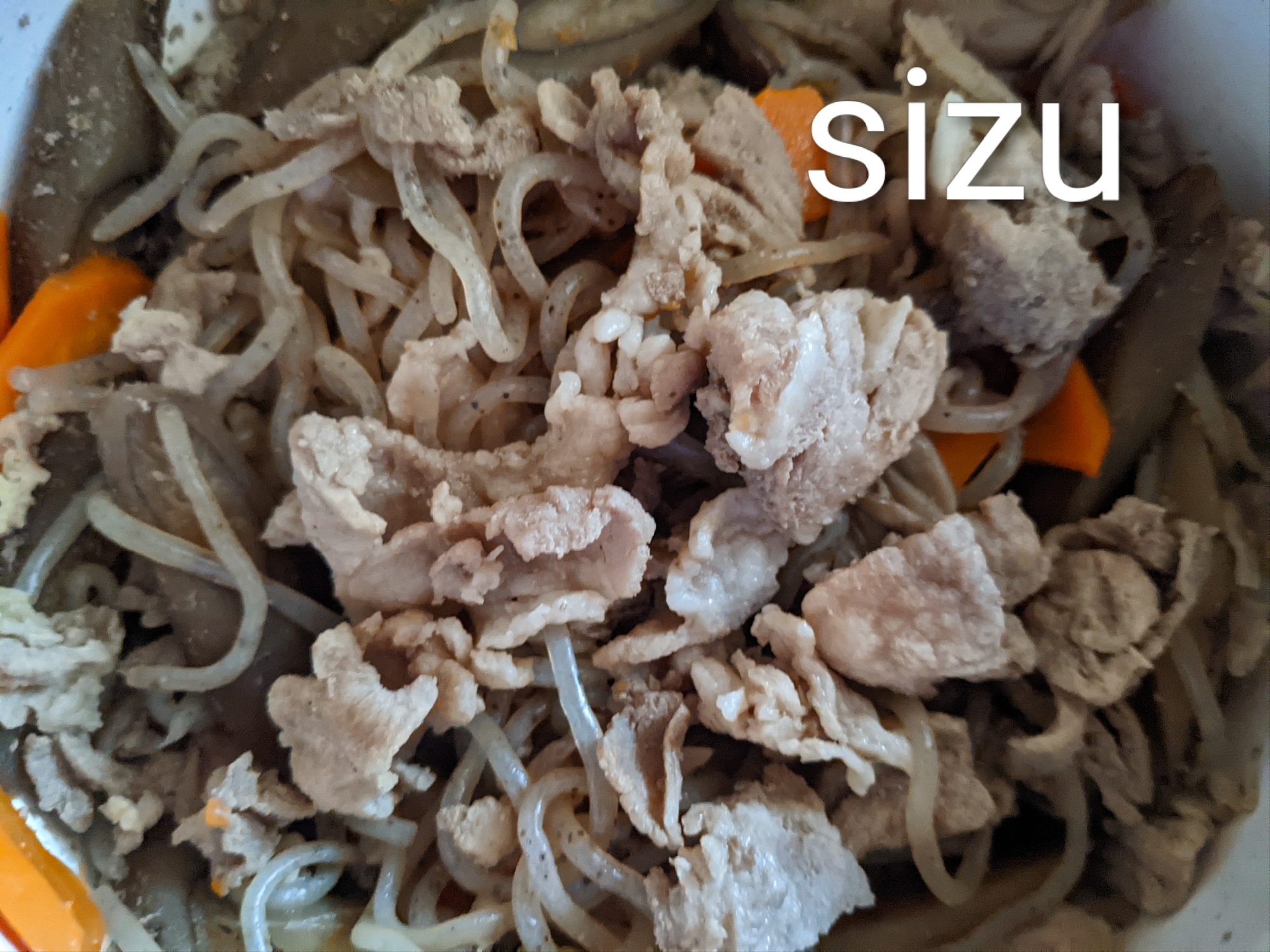 豚肉とごぼうの甘煮
