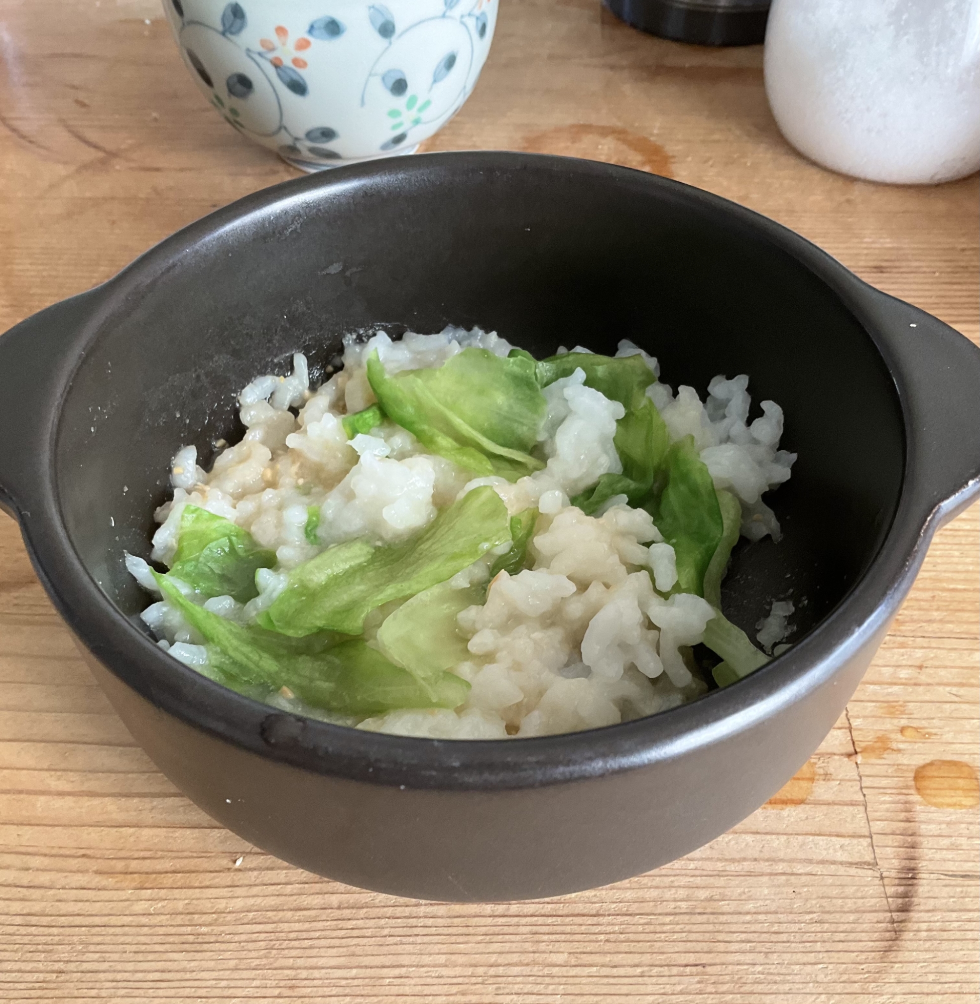レタス入り味噌味ご飯