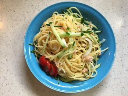 ツナと大葉のさっぱりサラダスパゲティ