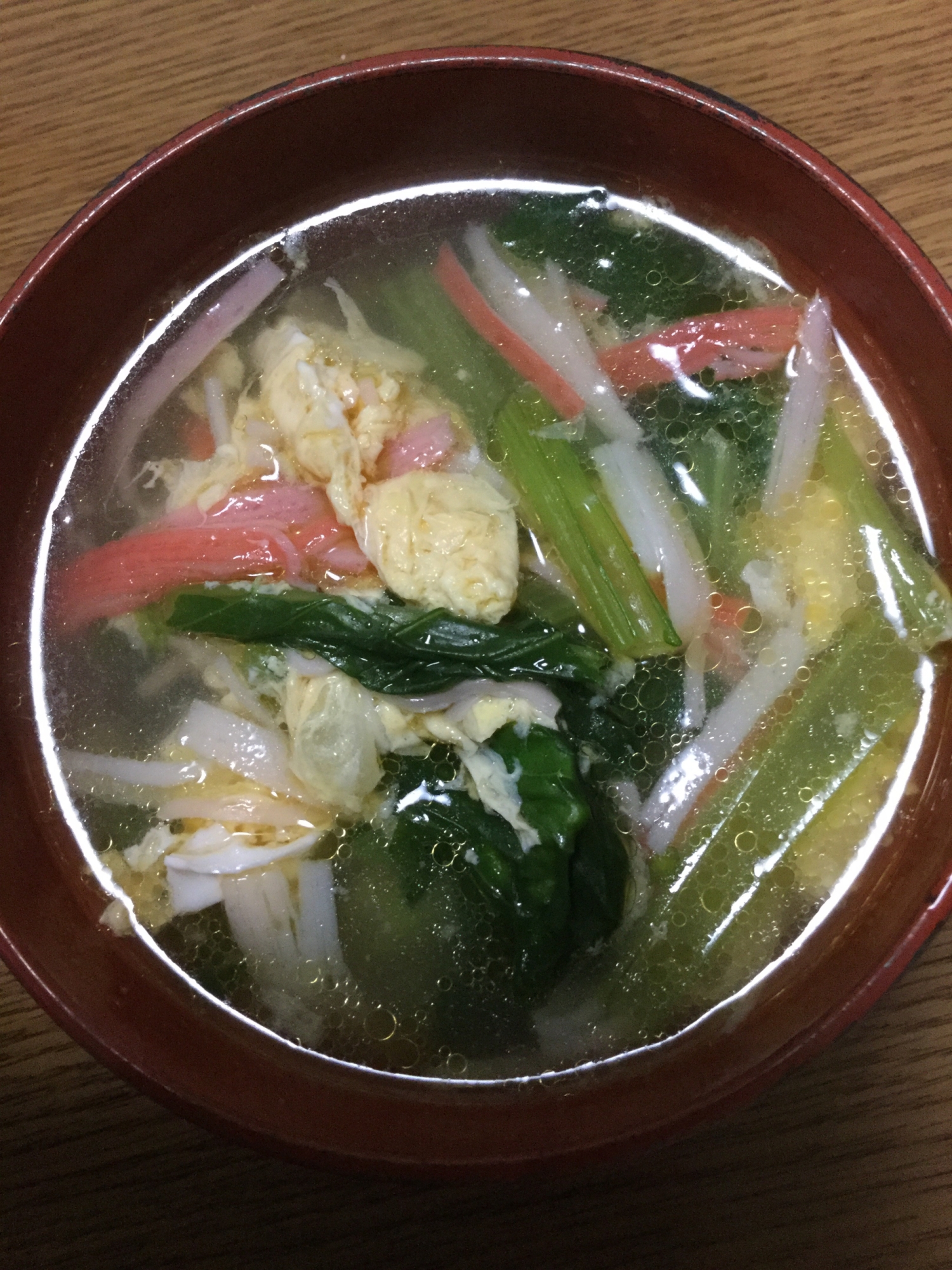 彩り中華スープ