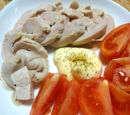 鶏ももとローズマリーで作る☆鶏ハム