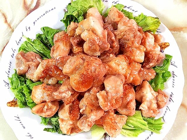 揚げないからヘルシー!塩にんにくの鶏の唐揚げ♪