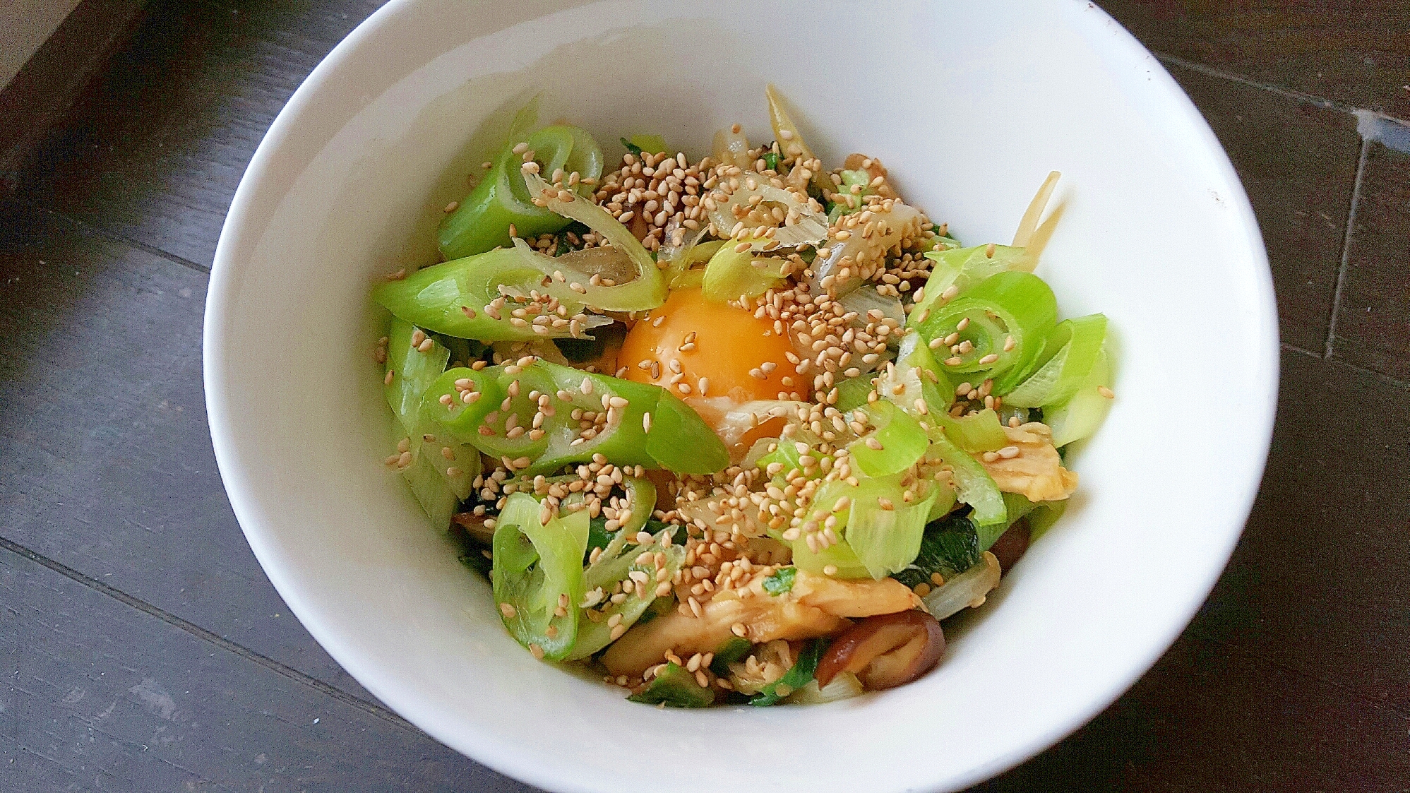 スタミナたっぷりカロリー控えめ☆チキンすたみな丼