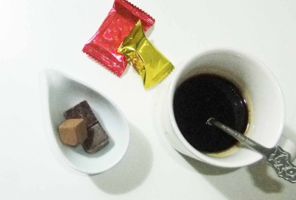 おやつの時間♬ありがとうございました♡
コーヒー＆チョコレートの幸せ♡
=^_^=