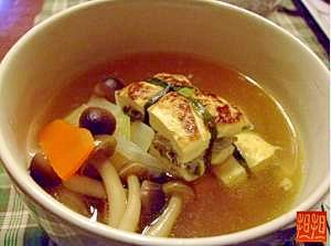 はさみ豆腐の煮込みスープ
