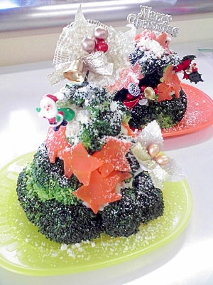 簡単、おしゃれ！クリスマスツリーサラダ（＞＜）