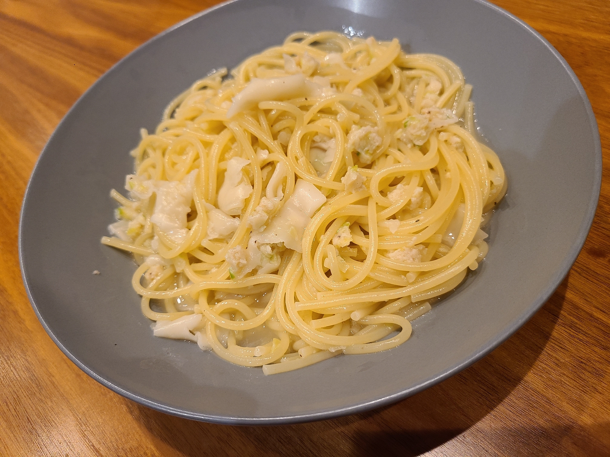 片手鍋ひとつで作る水餃子パスタ