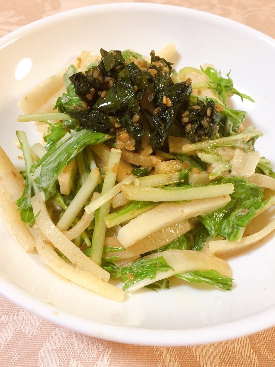 中華風◎大根と水菜のサラダ