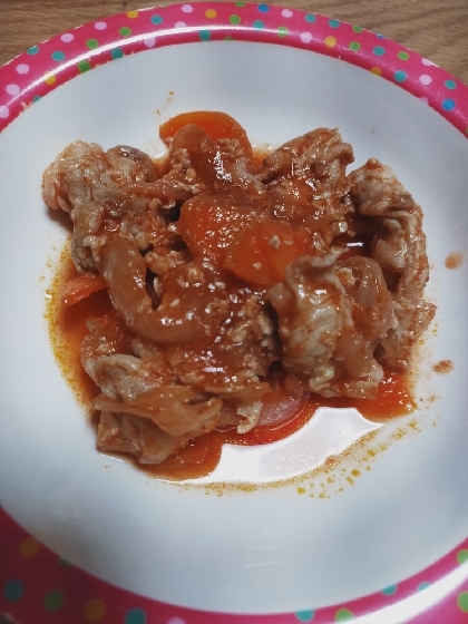 *"大豆と豚肉のトマト煮込み❤