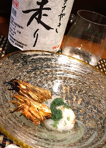 おうち居酒屋、甘エビ御造り