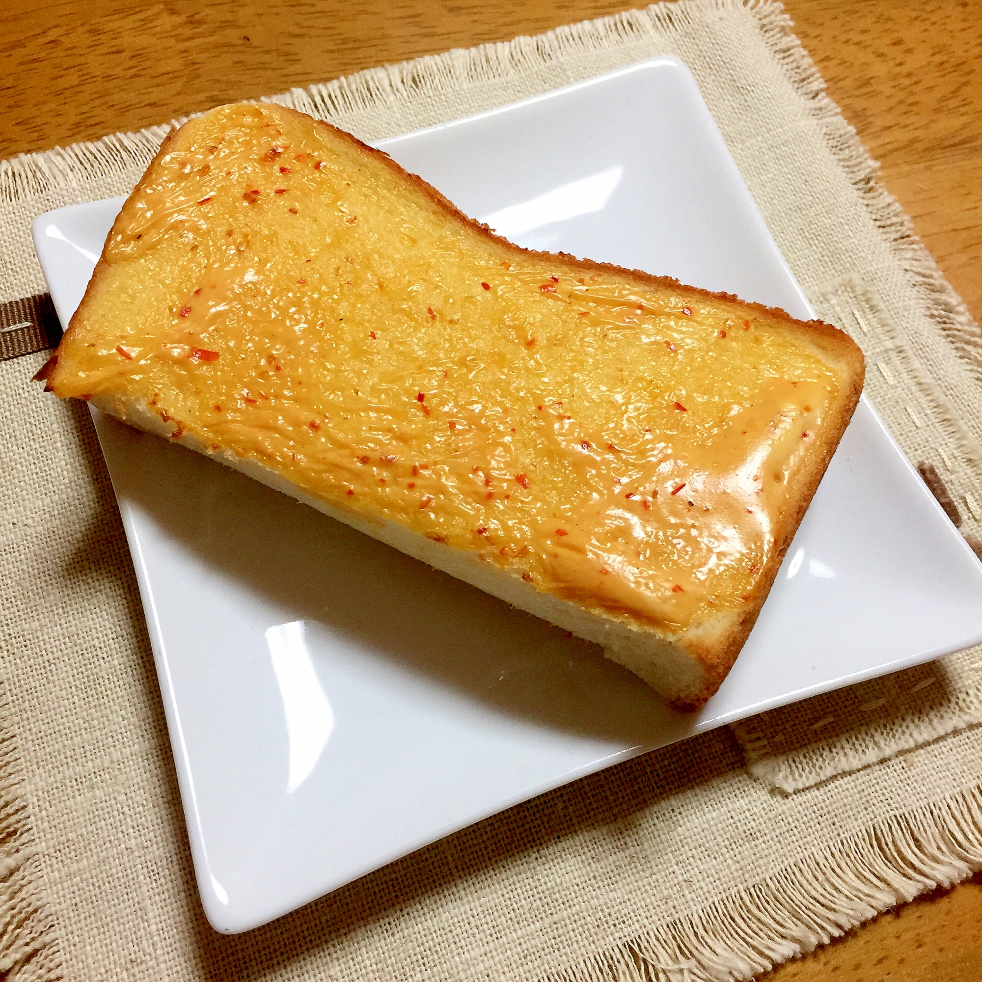 息子が作る簡単軽食 豆板醤マヨトースト レシピ 作り方 By ぽよっちぷーちゃん 楽天レシピ