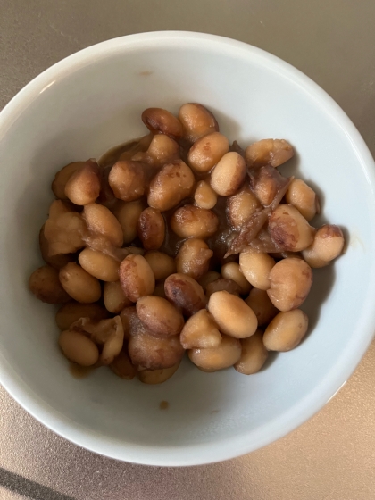 圧力鍋で20分☆きび砂糖で味わい深い♩とら豆の煮物