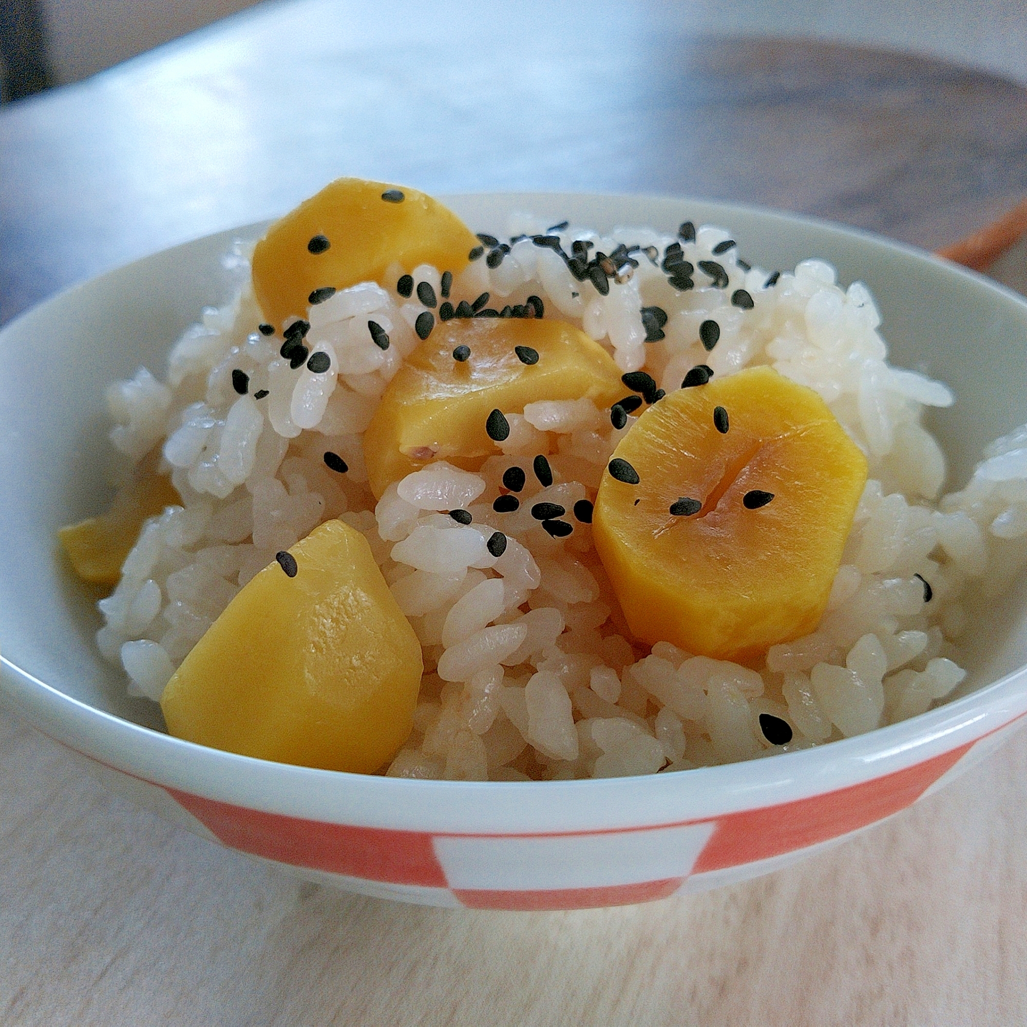 栗の甘露煮（瓶入）で作るほんのり甘い栗ご飯