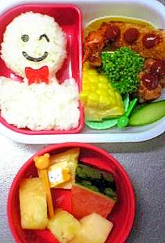 てるてるぼうず弁当♪