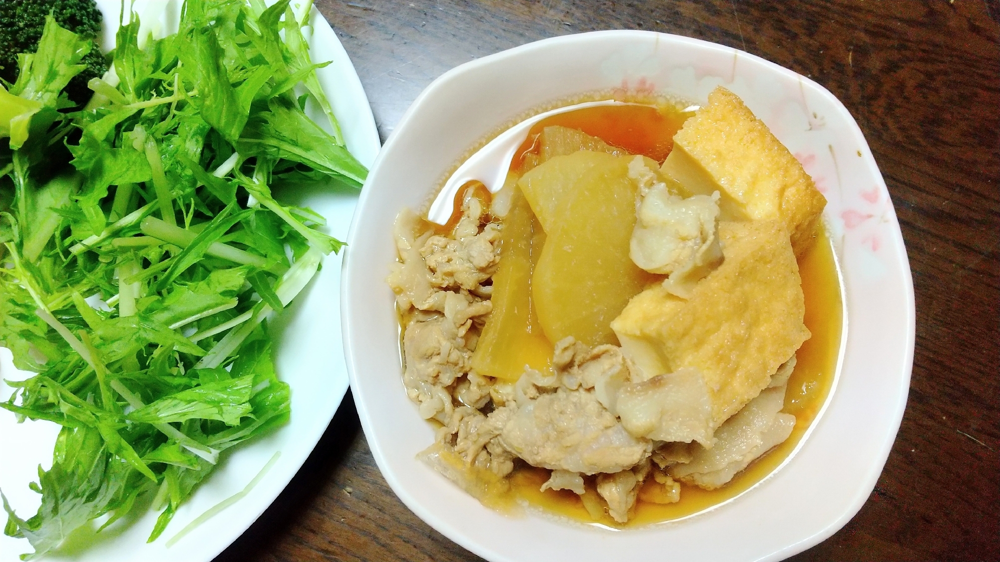 かぶ＆豚肉厚揚げの煮物