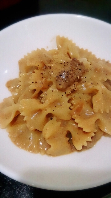 ハヤシライスリメイク！クリームパスタ