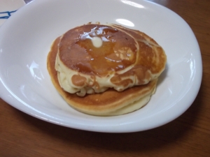 朝食に☆チーズホットケーキ