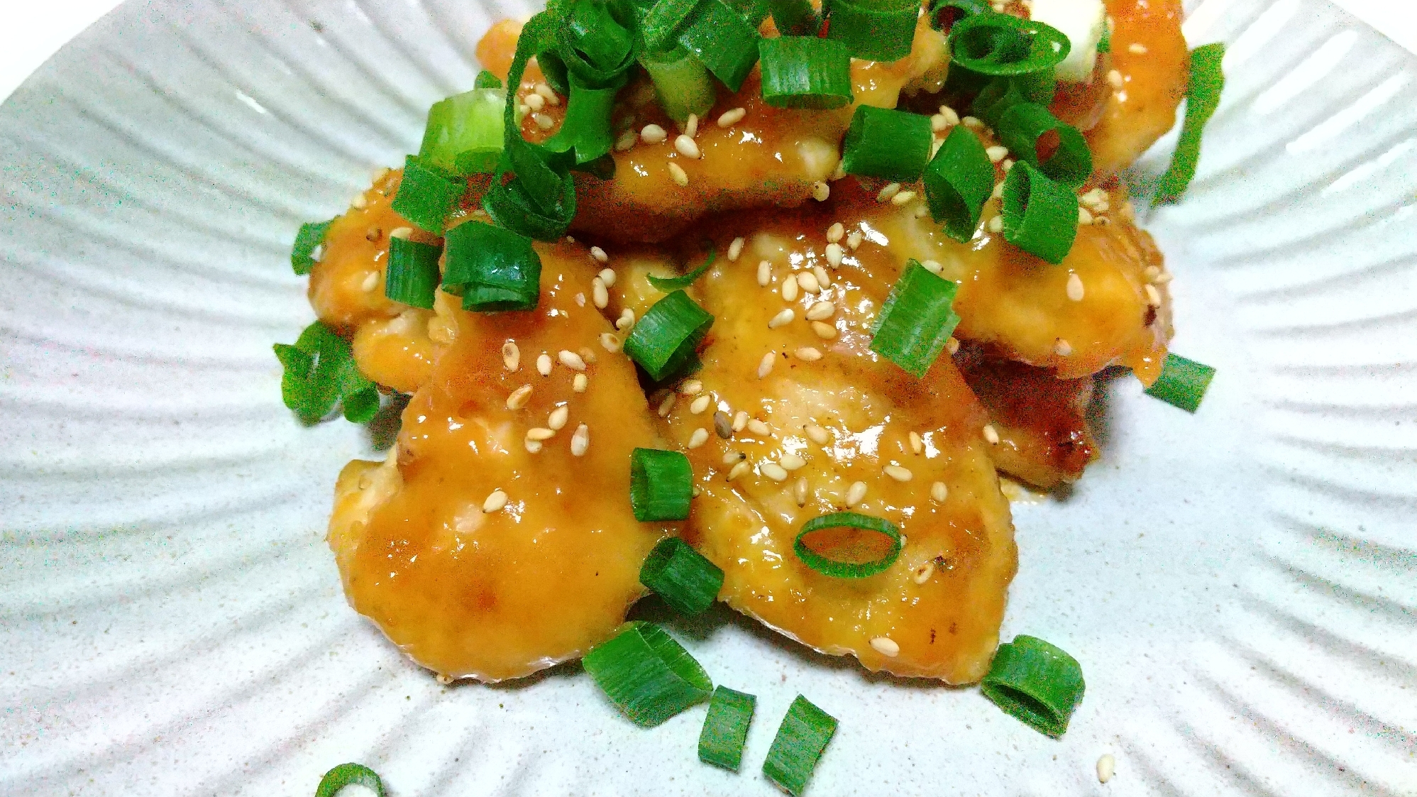 鶏むね肉の味噌マヨ焼き