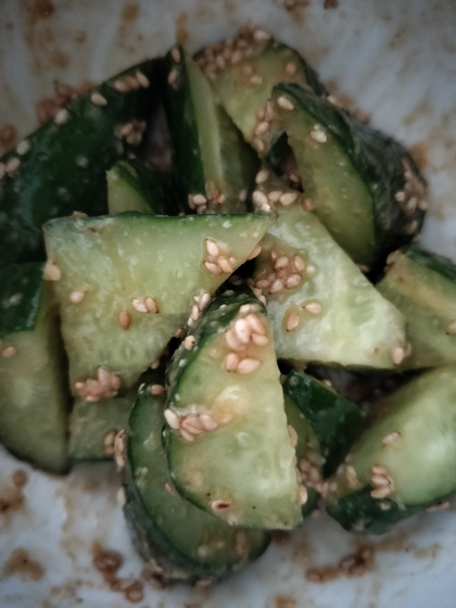 1分で！うまうま胡麻キュウリ