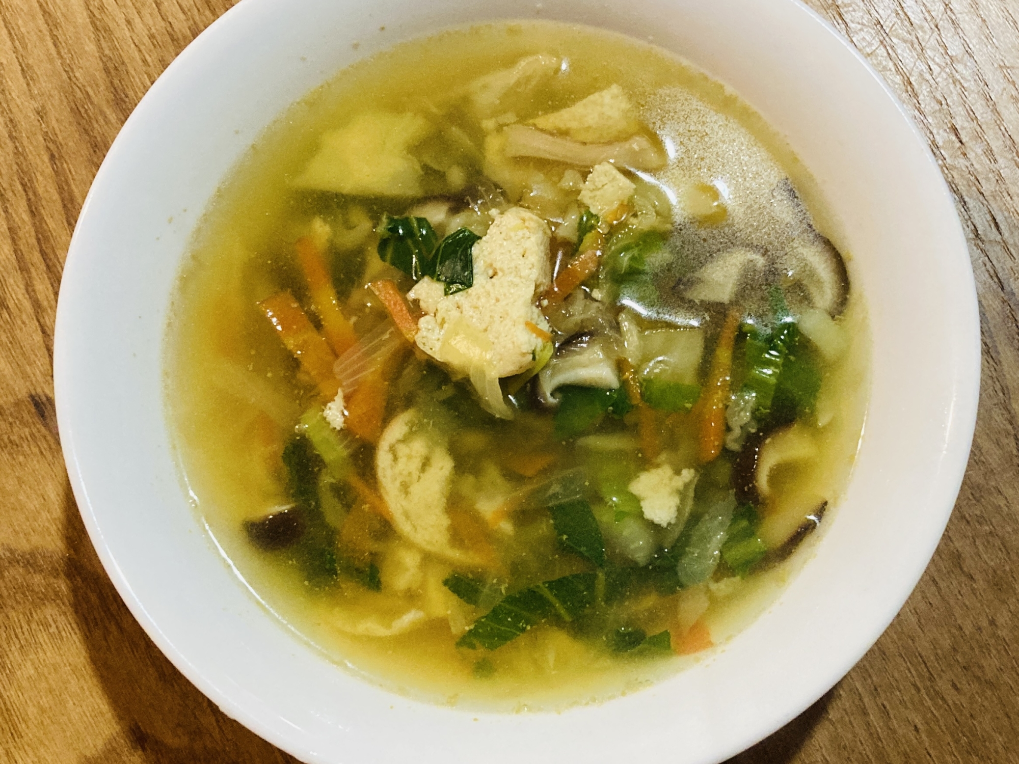 がんもどきと野菜の和風スープ