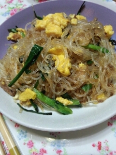 豚肉と春雨のピリ辛炒め