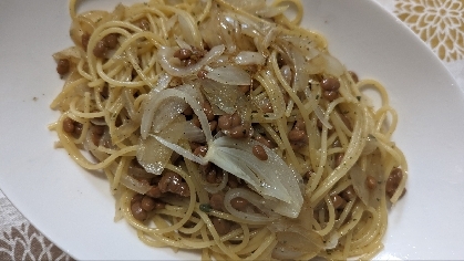 バジル風味☆納豆スパゲッティ