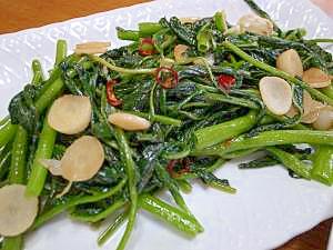 空芯菜のシャキっとにんにく炒め レシピ 作り方 By 根岸農園 楽天レシピ