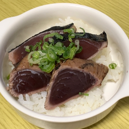 かつおたたき丼♪♪かつおのたたき♪♪ご飯が進む～