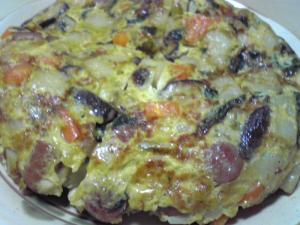 野菜たっぷりスパニッシュオムレツ