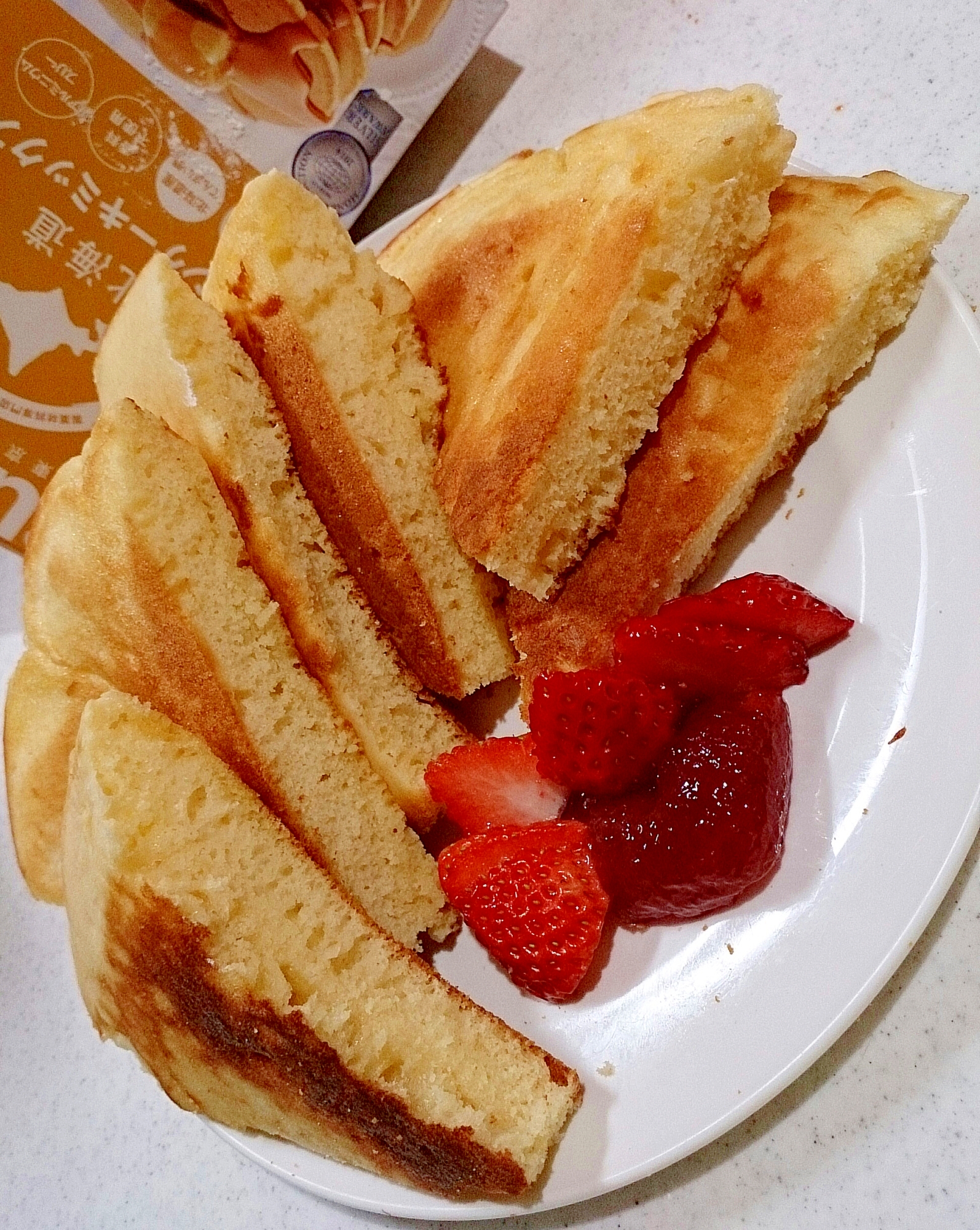 大きいフライパンで簡単ビッグパンケーキ レシピ 作り方 By Hideok8 楽天レシピ 大きいフライパンで簡単ビッグパンケーキ レシピ 作り方 By Hideok8 楽天レシピ