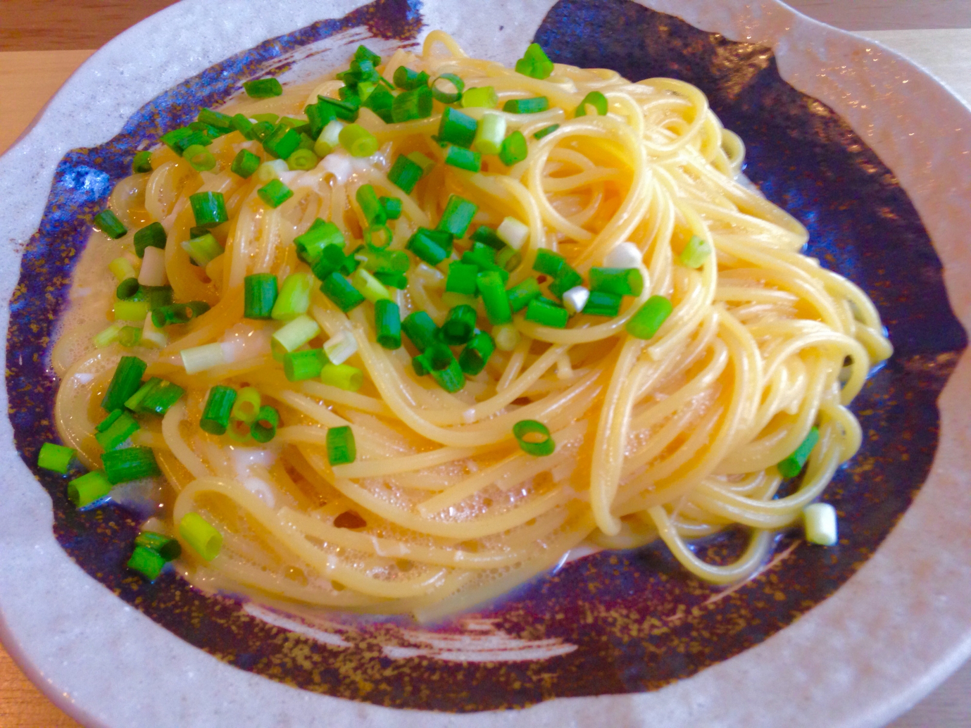 節約ランチ♪和風たまごパスタ♪